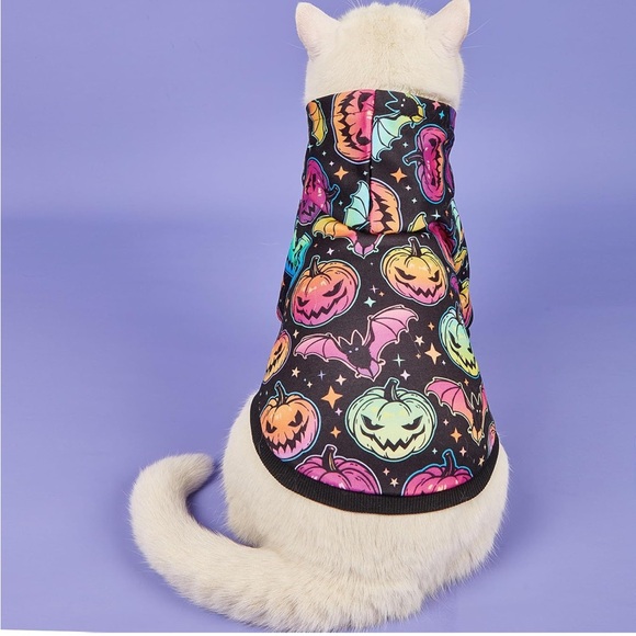 Halloween/Pumpkin S Hooded Pet Costume - Picture 6 of 6